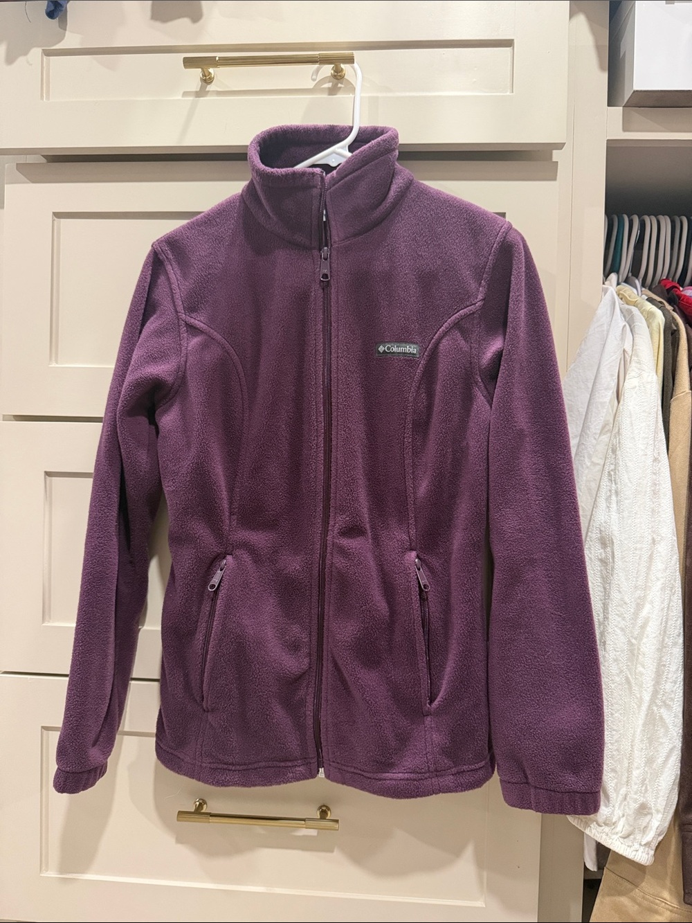 Columbia Deep Plum Full-Zip Fleece Jacket